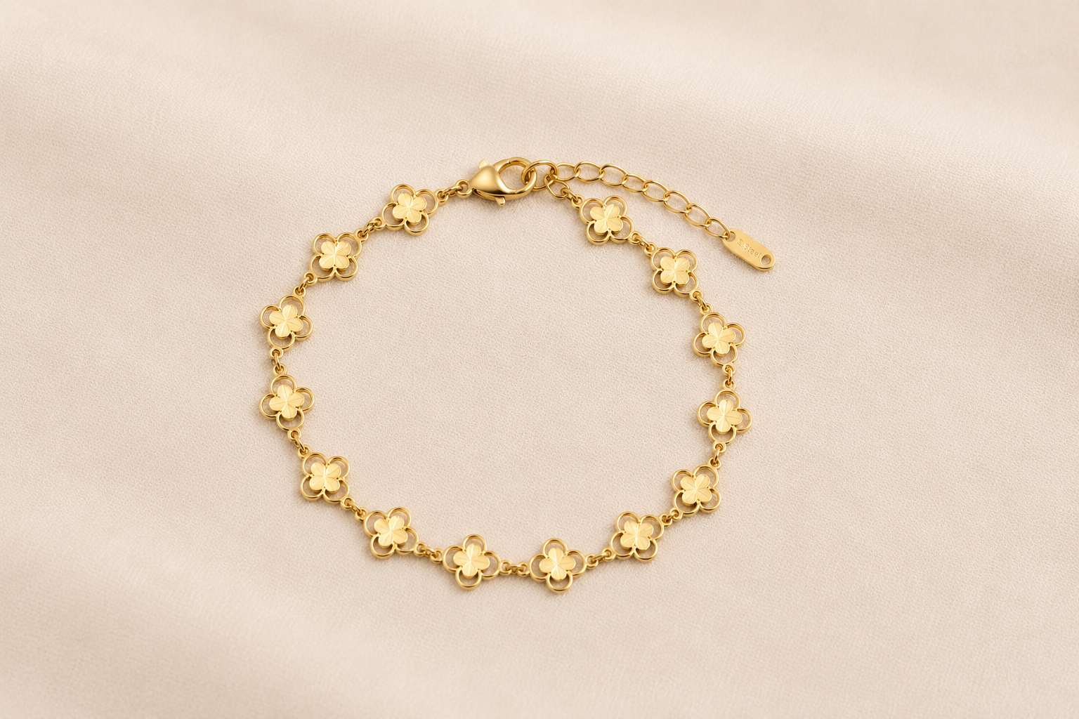 Bracelet Fleurs Dorées