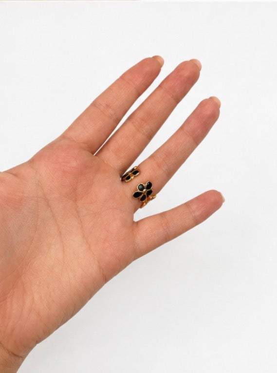 Bague Fleurs Dorées