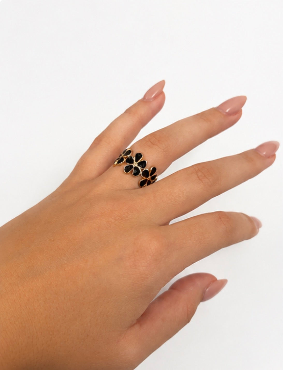 Bague Fleurs Dorées