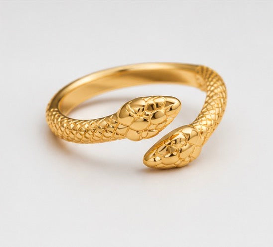 Bague Serpent Doré