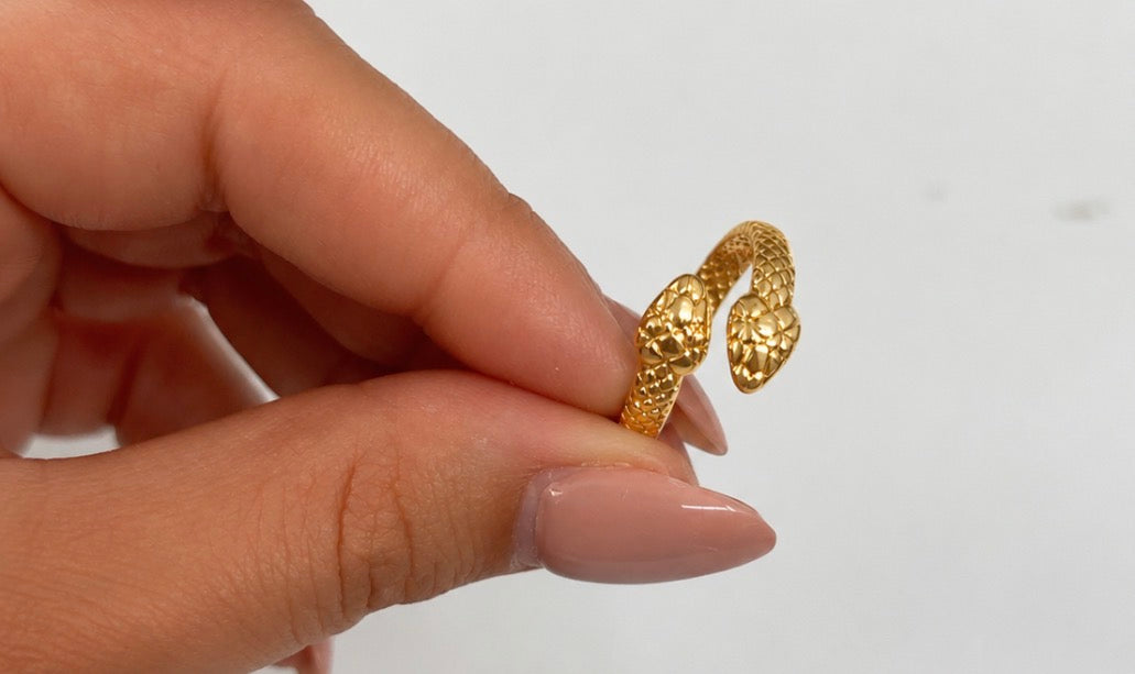 Bague Serpent Doré
