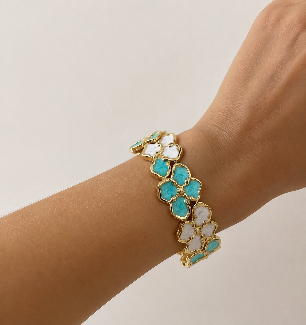 Bracelet Fleurs Romantiques