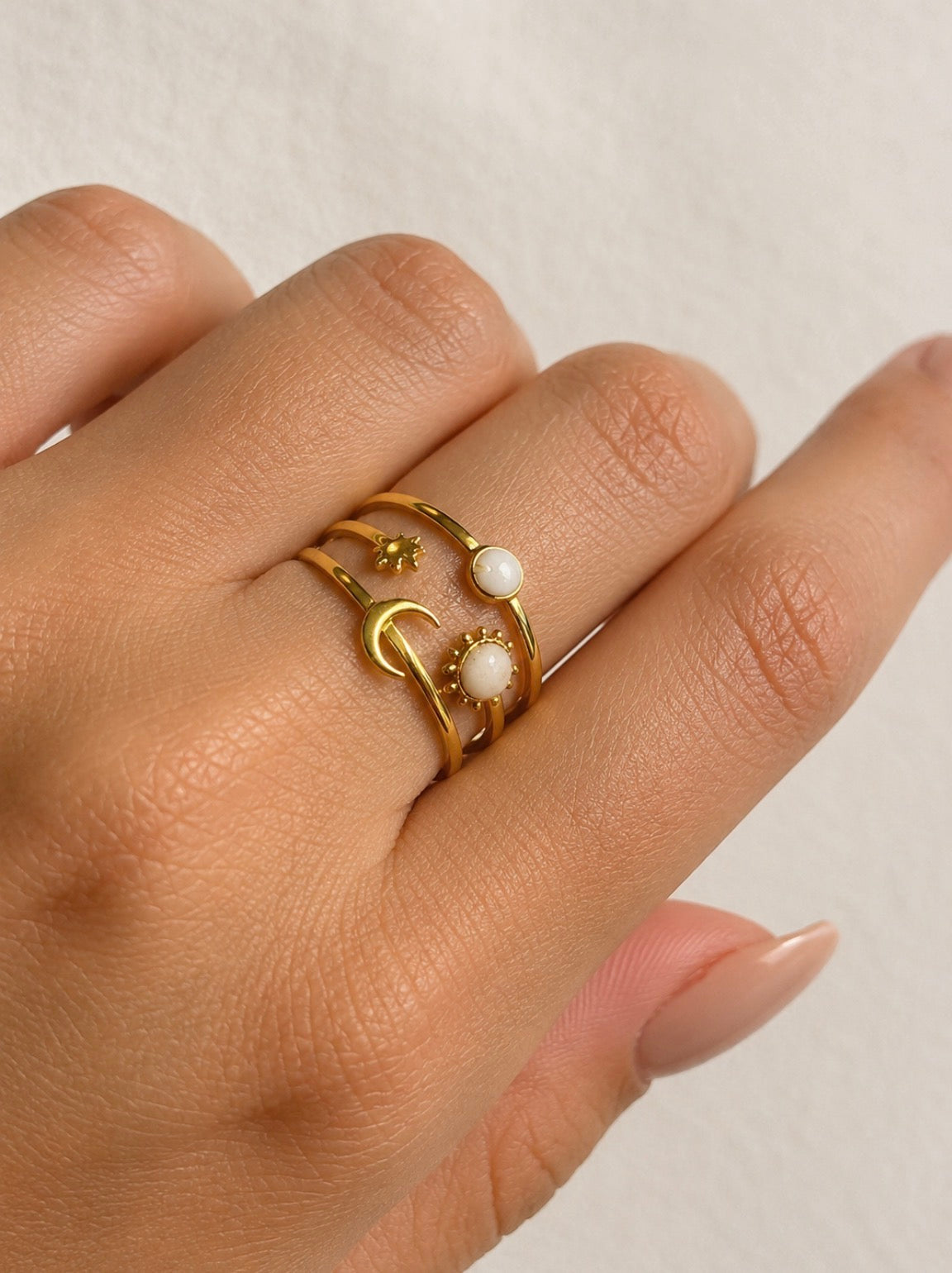 Bague Soleil Nacré
